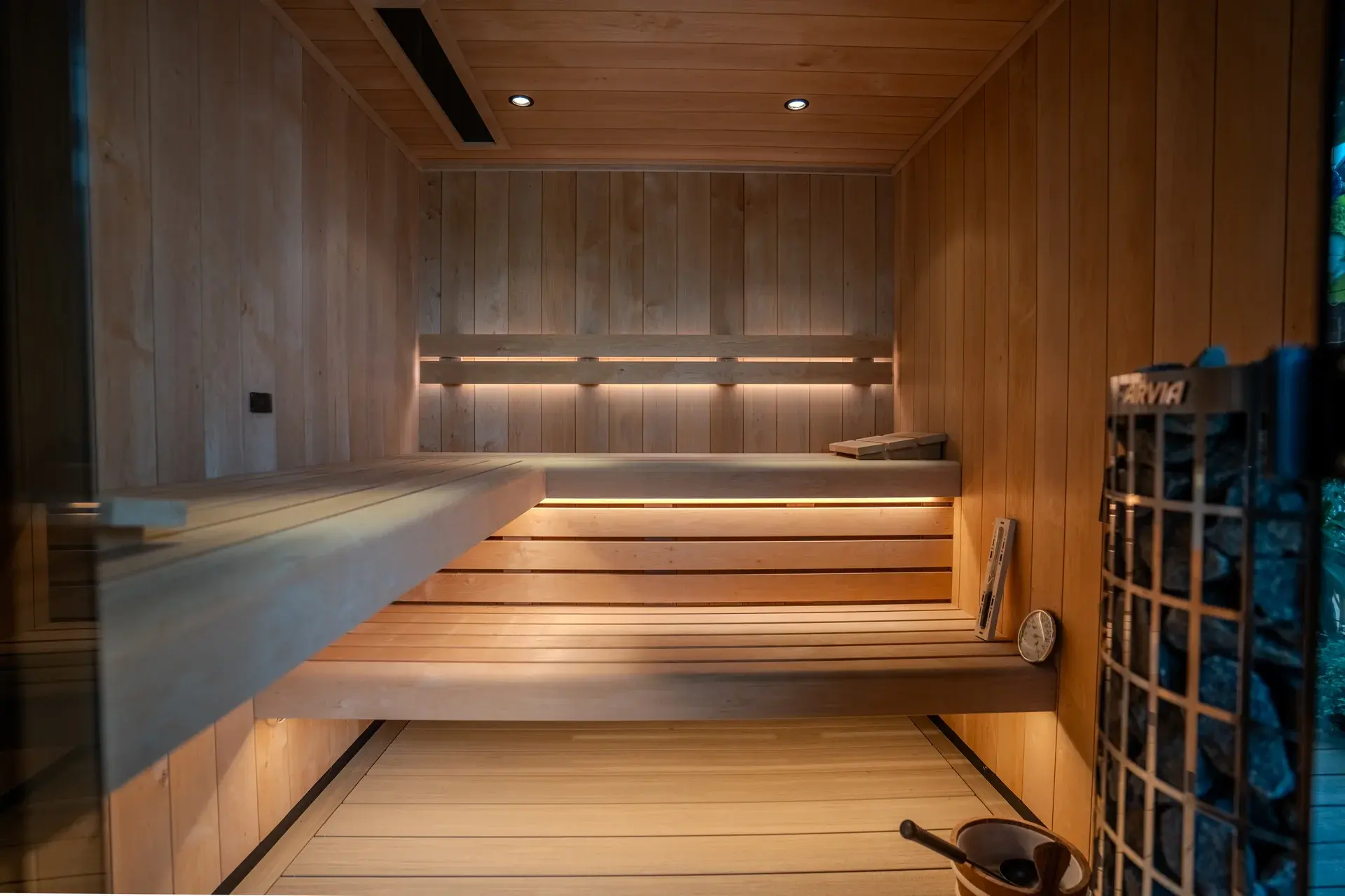 Inside the bespoke sauna combining Finnish heat and infrared