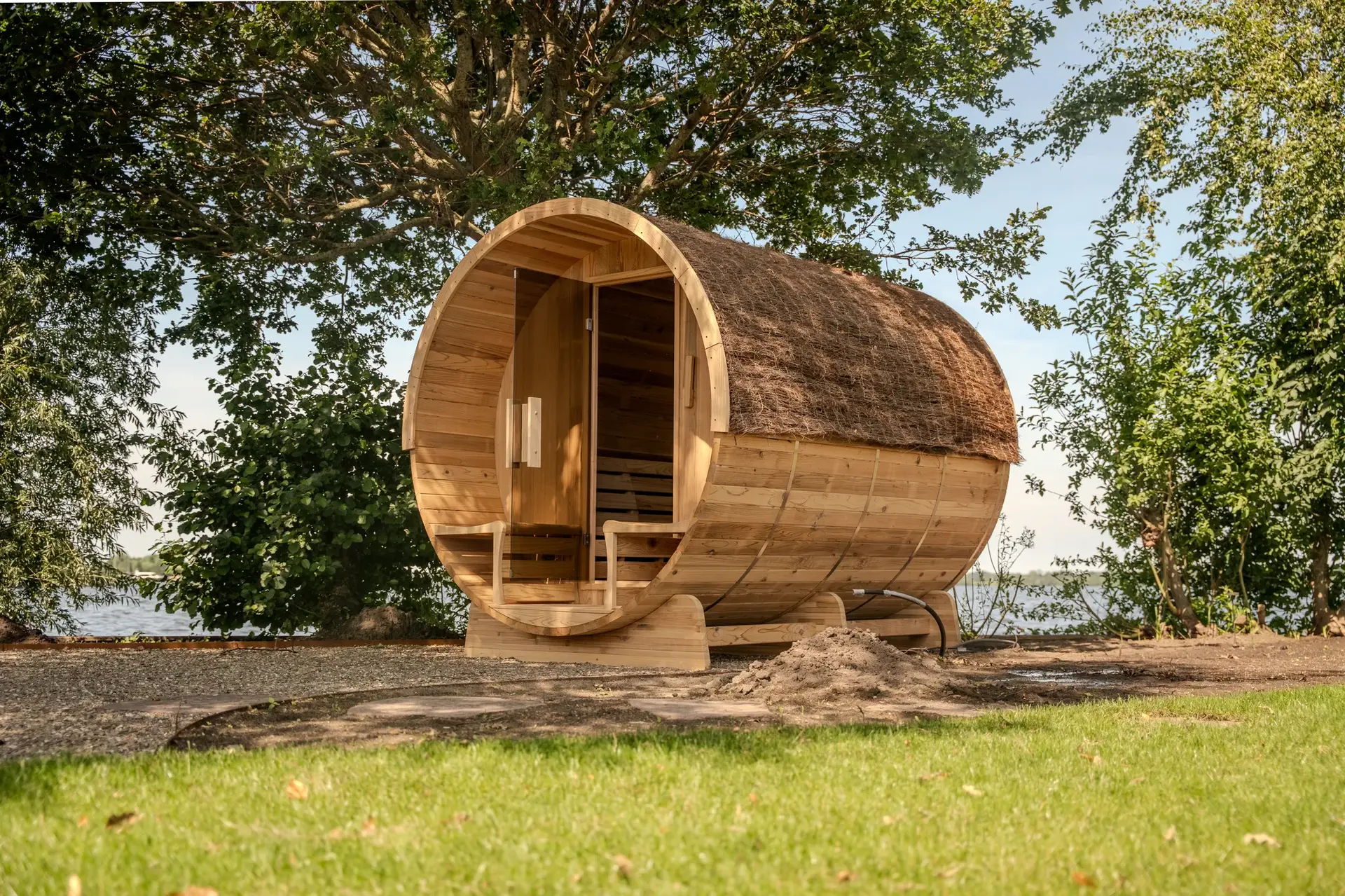 De sauna aan de waterkant